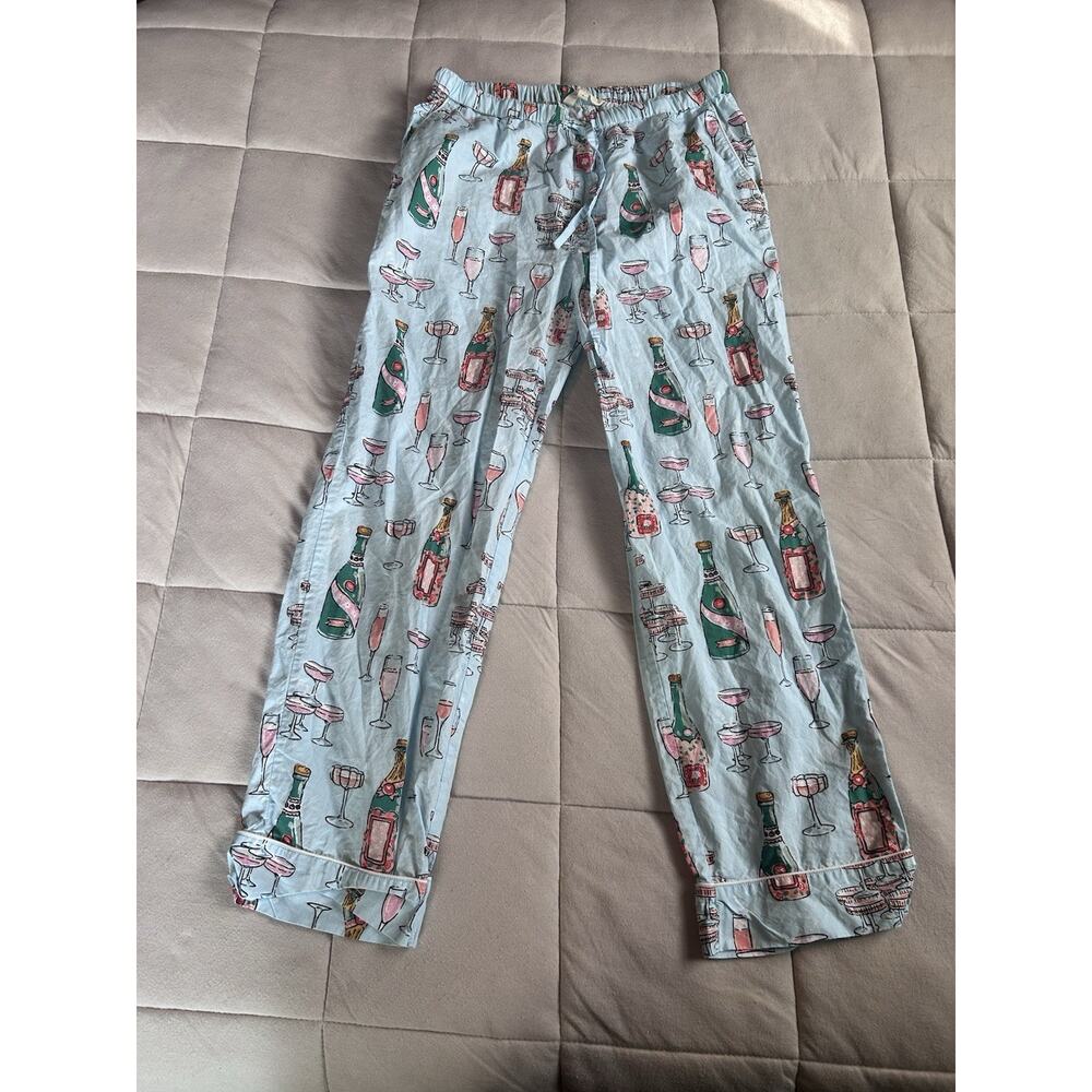 PRINTFRESH Pajama Pants 100% Cotton S Champagne Tower Summer Comfort Designer - Picture 1 of 12